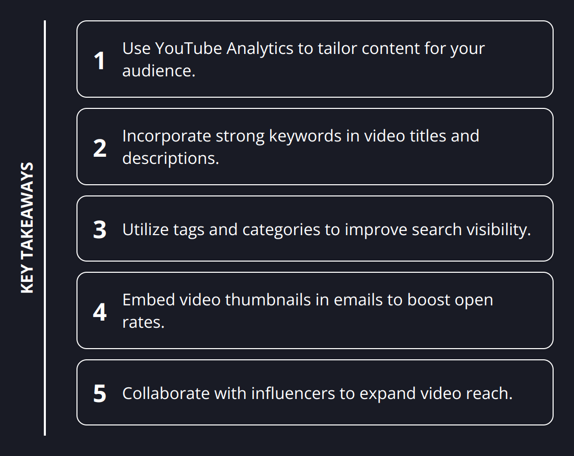 Key Takeaways - How to Maximize Your Video's Reach