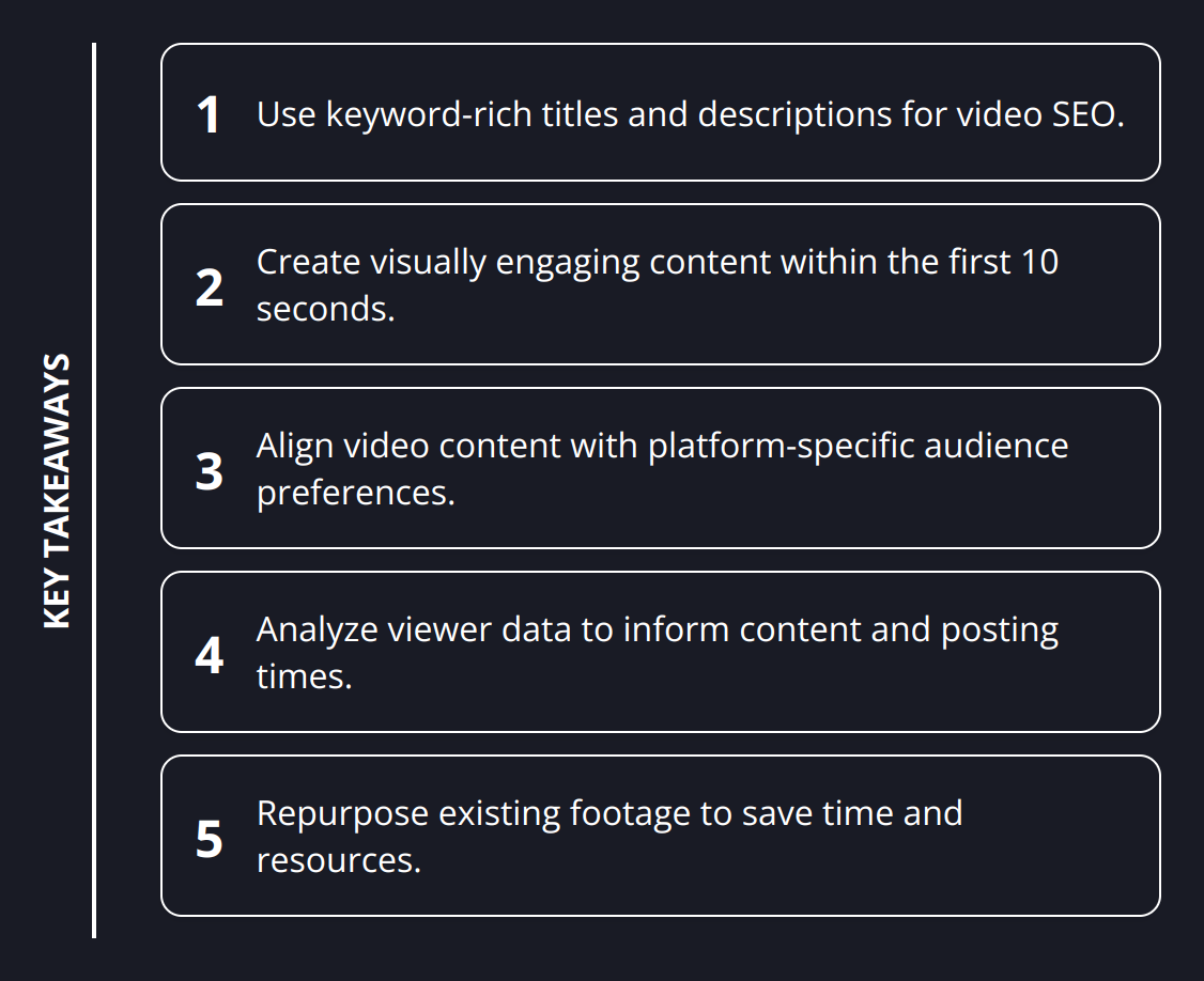 Key Takeaways - What Are the Best Social Video Strategies?