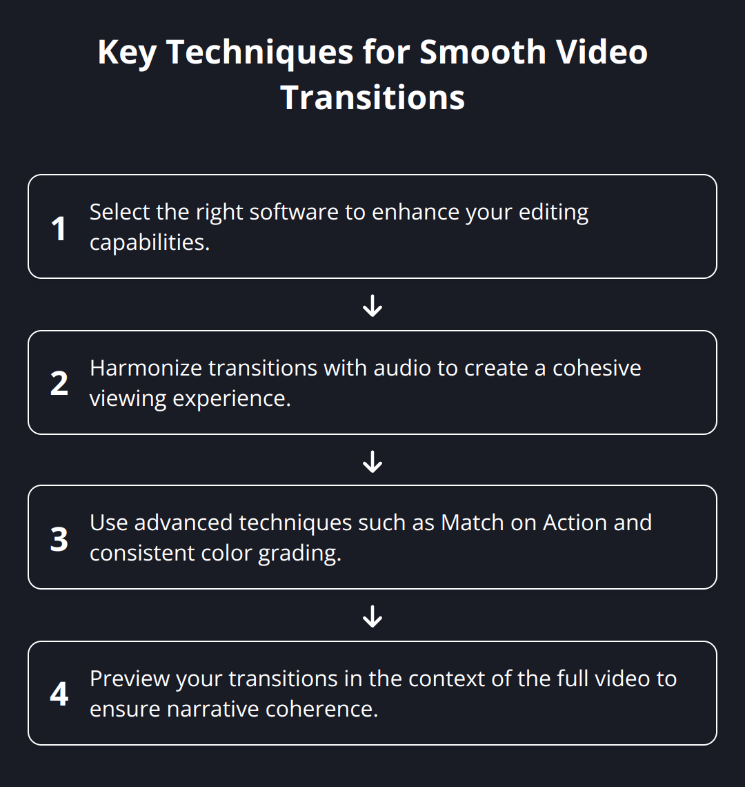 Flow Chart - Key Techniques for Smooth Video Transitions