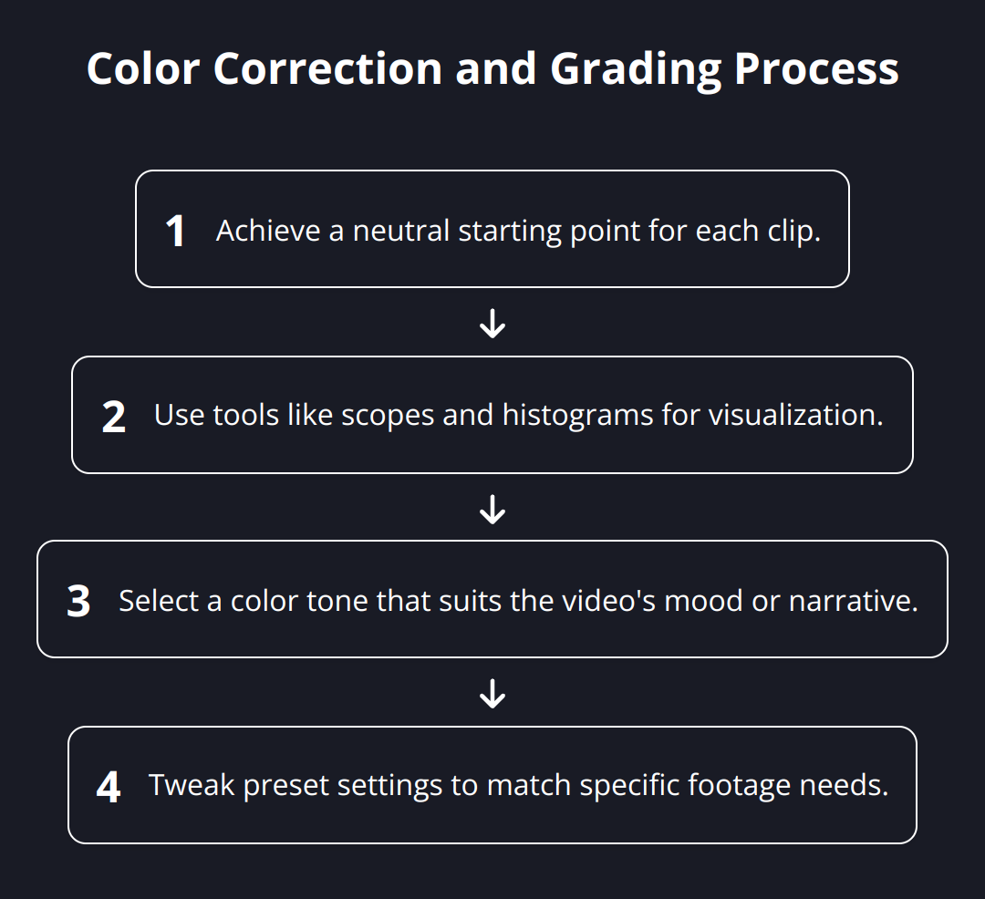Flow Chart - Color Correction and Grading Process